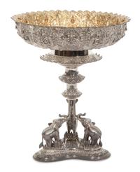 A Thai Silver Presentation Centerpiece