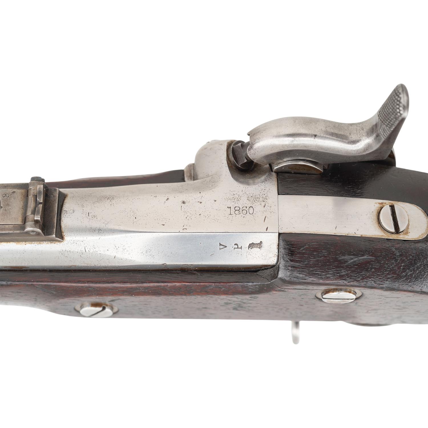 US Springfield Model 1855 Rifle Musket with Patchbox - Dated 1860