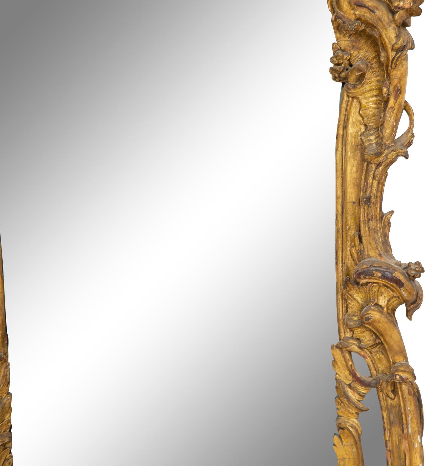 An Italian Giltwood Pier Mirror