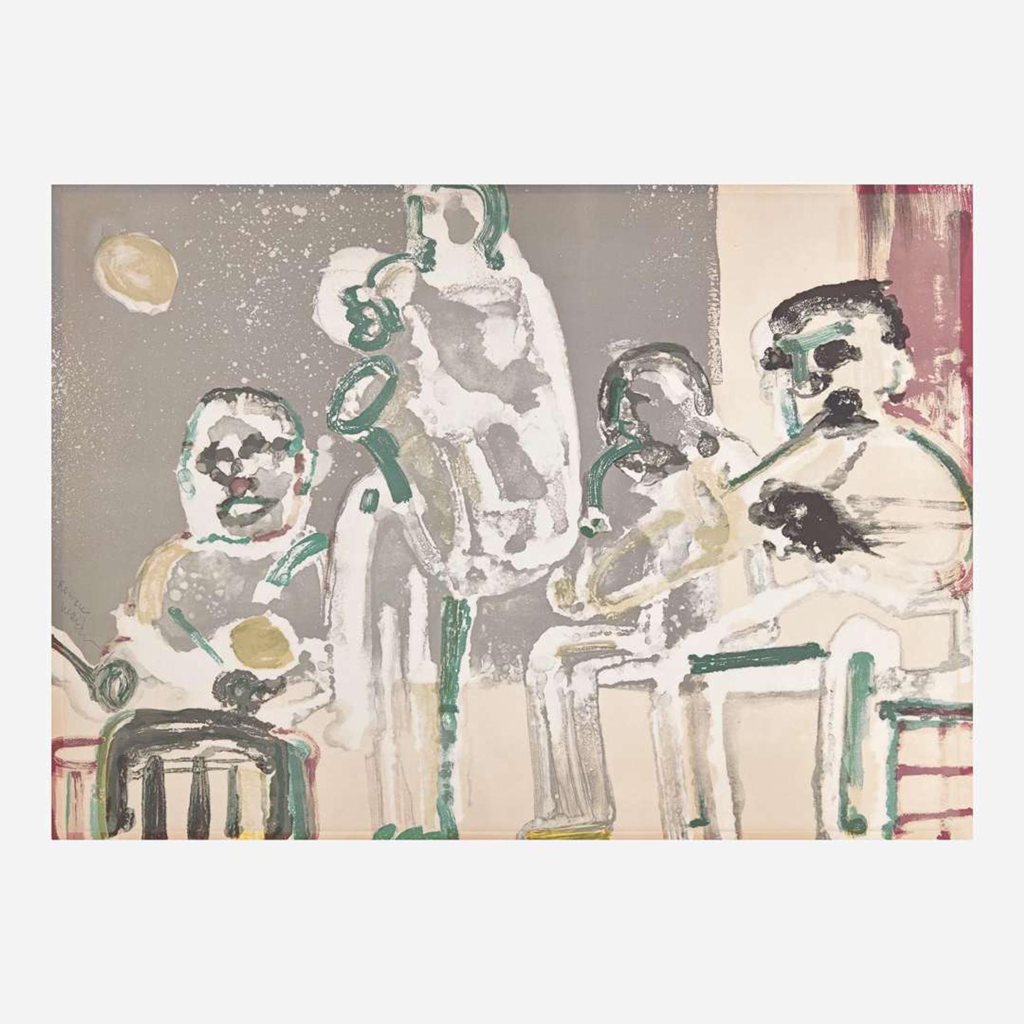 Romare Bearden (American, 1911-1988) Tenor Sermon from the Jazz Series