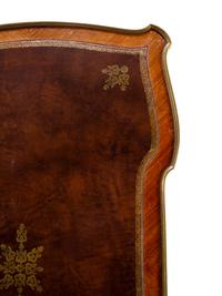 A Louis XV Style Gilt Bronze Mounted Kingwood Bureau Plat by François Linke