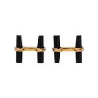 CARTIER, ONYX CUFFLINKS