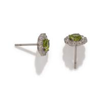 PERIDOT AND DIAMOND SET