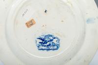 Four Wood & Sons Historic Blue Staffordshire Plates