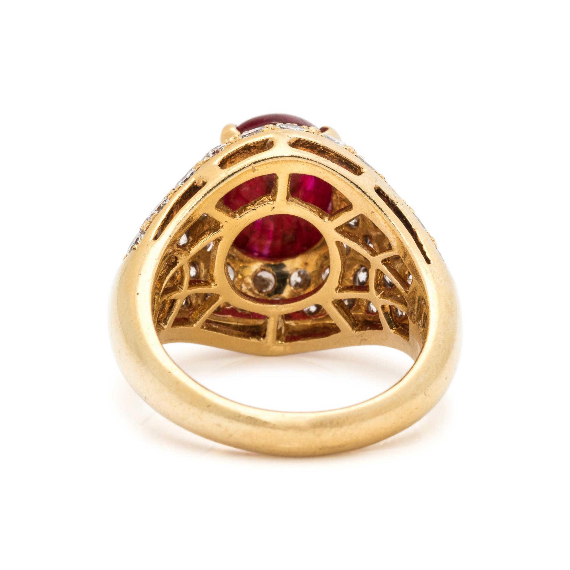 VAN CLEEF & ARPELS, RUBY AND DIAMOND RING