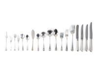 An Assembled Gorham and Durgin Silver Flatware Service