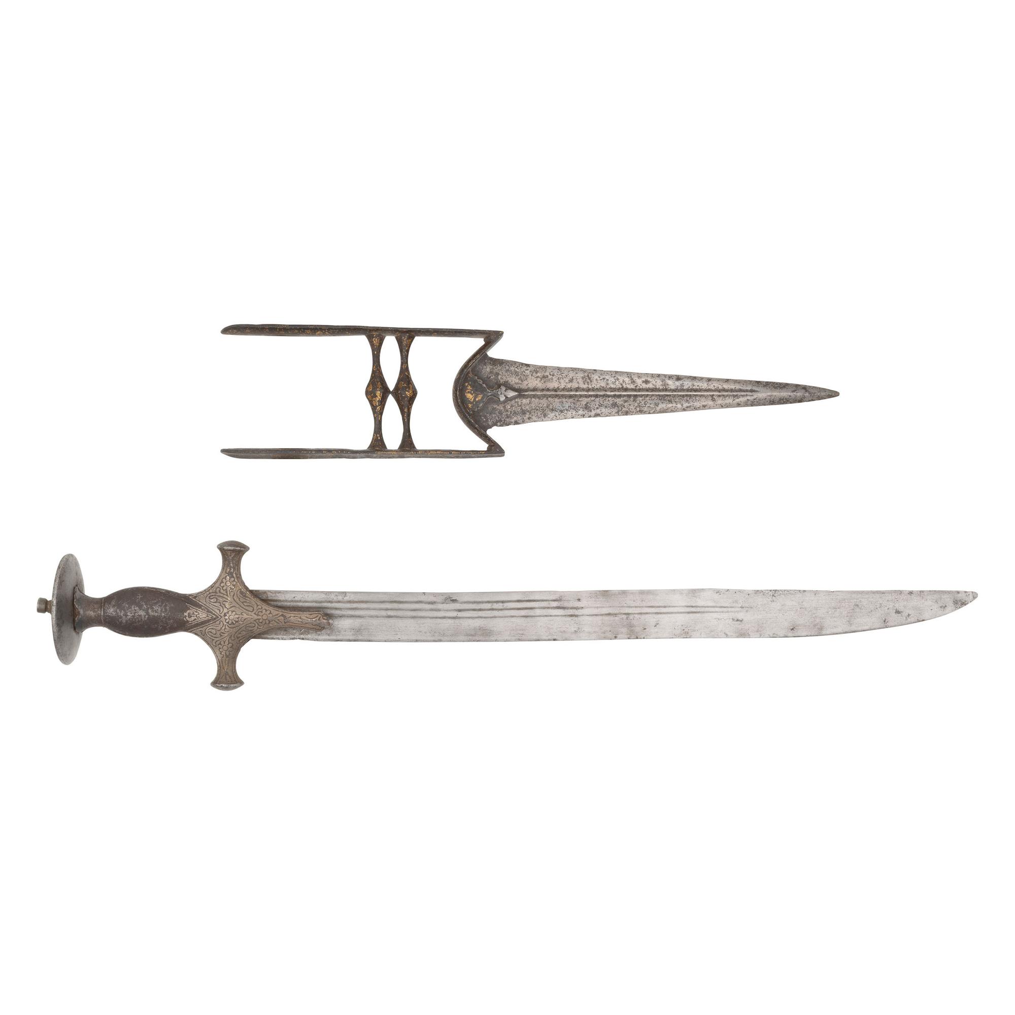 Two Indo-Persian Edged Weapons: Katar & Short Talwar