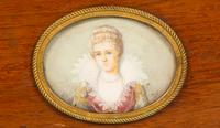 Three Continental Table Boxes Decorated with Painted Portraits