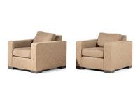 A Pair of Custom Lounge Chairs in the Manner of Jean-Michel Frank