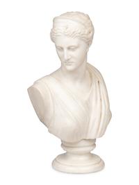 An English Marble Bust of Diana of Versailles