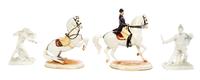 Four Continental Porcelain Articles Height of tallest 9 1/4 inches. — EARLY 20TH CENTURY