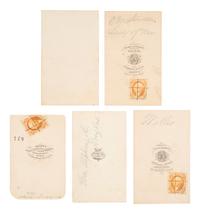 [CIVIL WAR]. 9 CDVs ft. members of Lincoln's cabinet & other politicians, incl. CHASE, WELLS, etc.