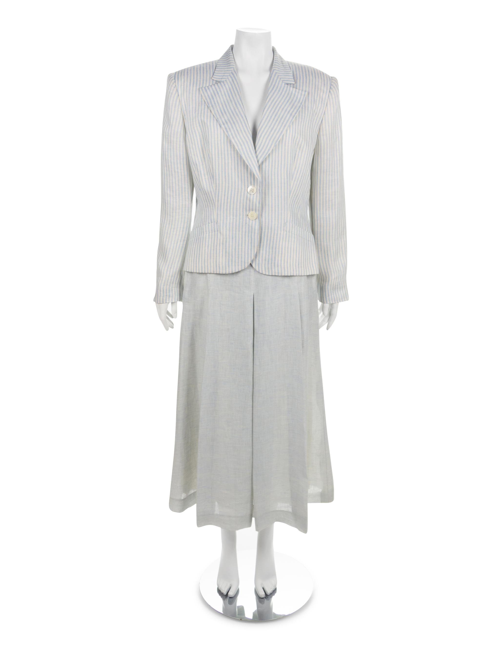 Gucci Linen Skirt and Jacket, 1980s