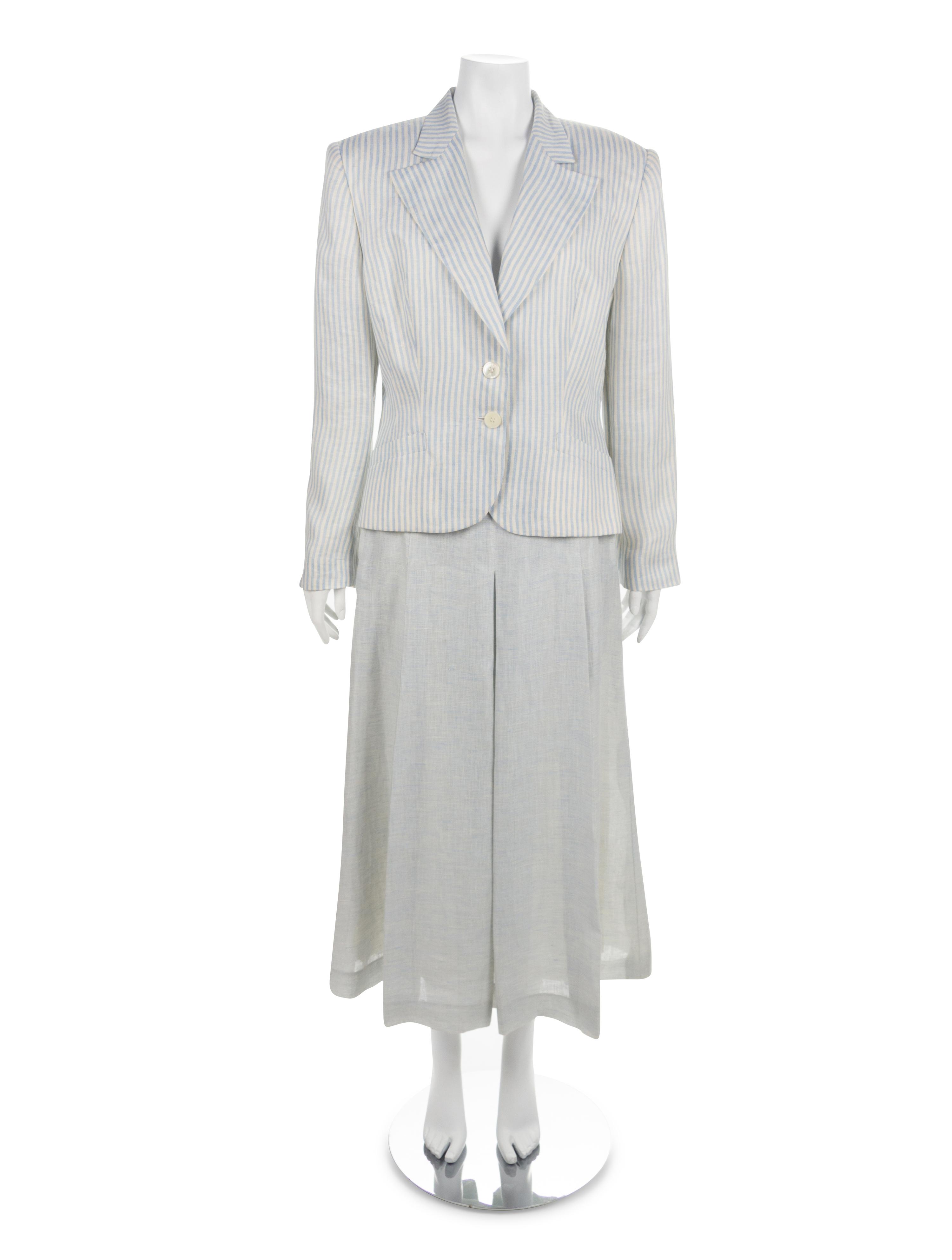 Gucci Linen Skirt and Jacket, 1980s