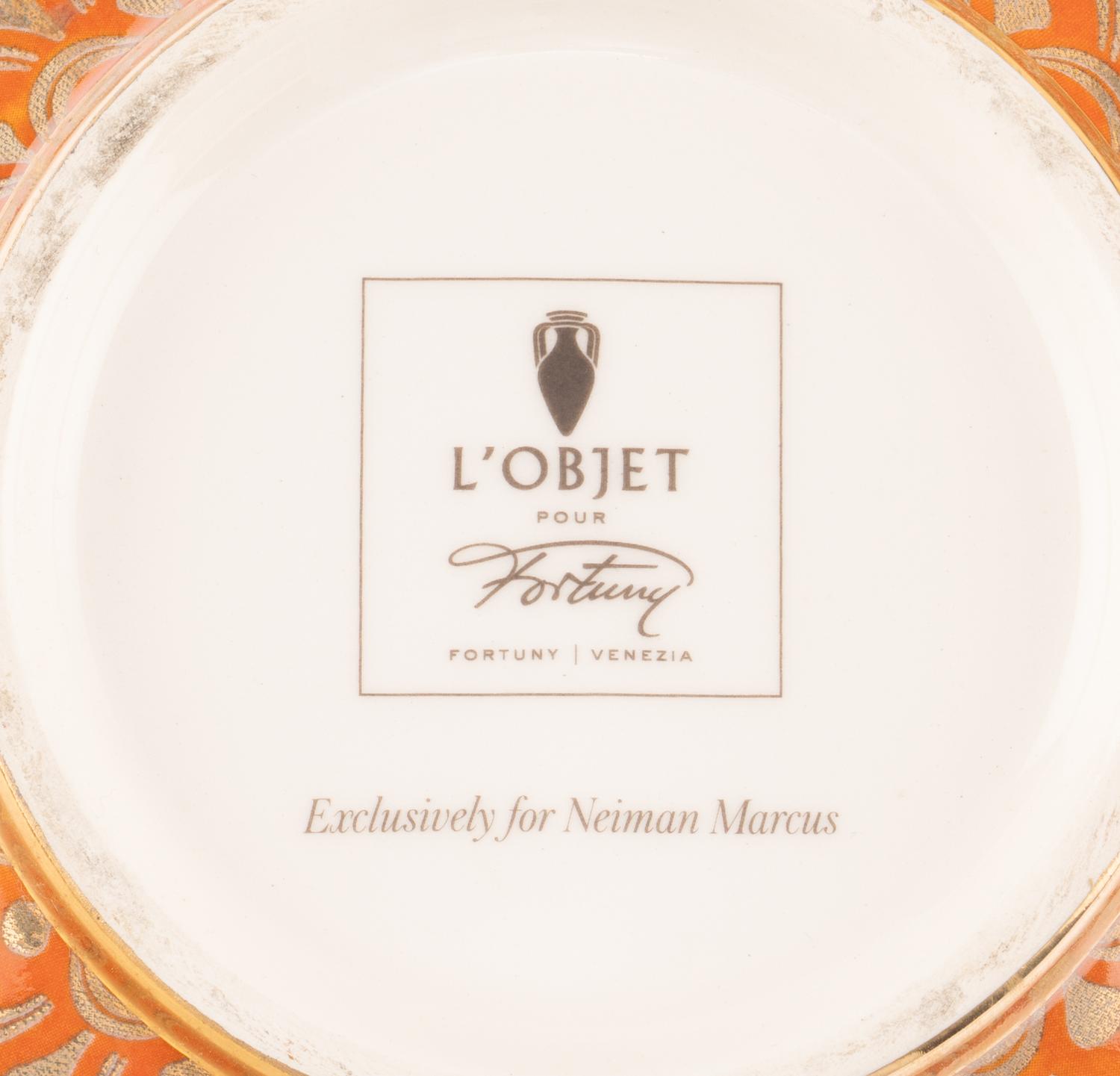 A L'Objet Fortuny Porcelain Center Bowl