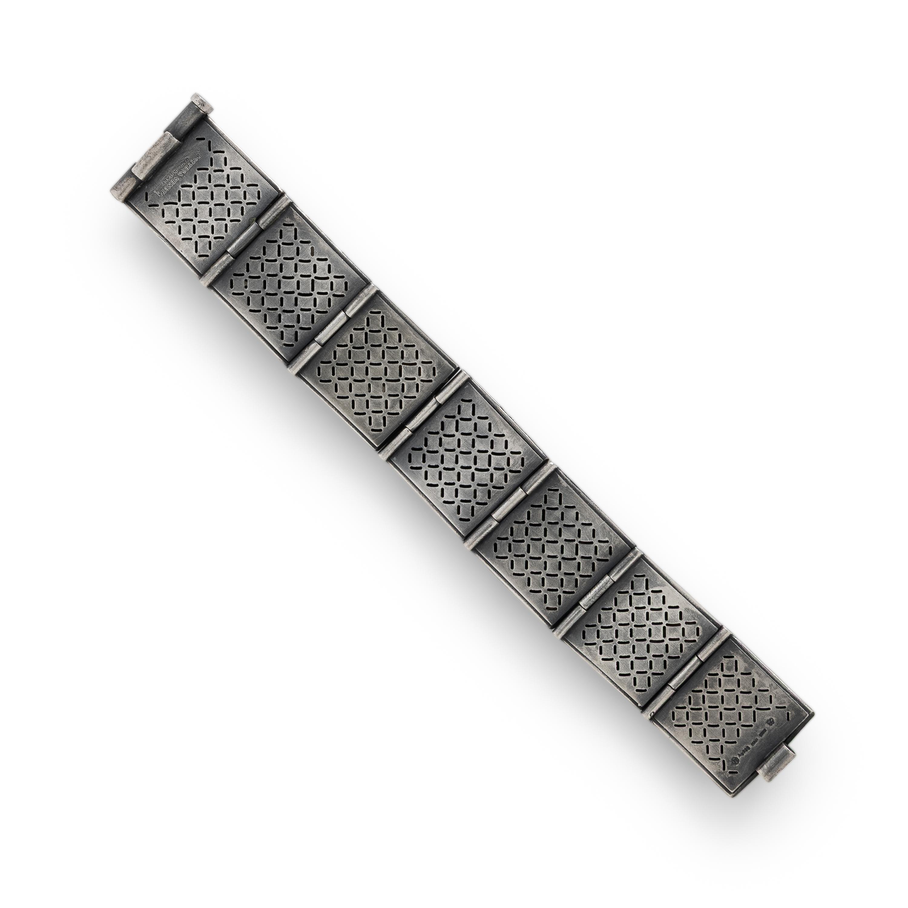 Bottega Veneta, Sterling Silver and Enamel Bracelet