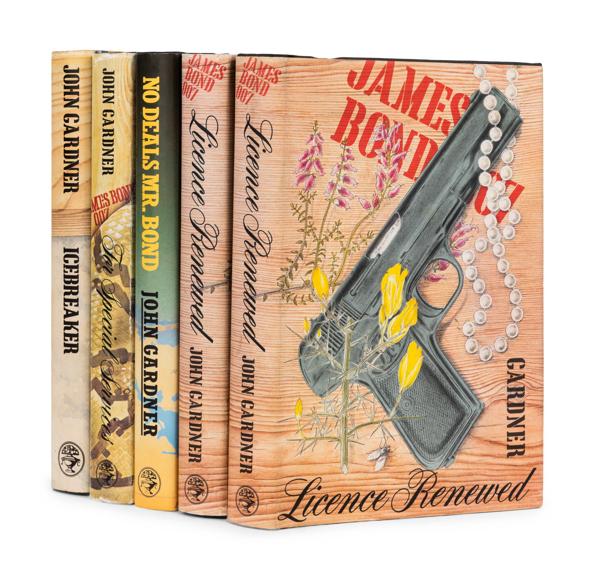 [BOND] -- [GARDNER, John (1933-1982)]. A group of 5 James Bond novels by Gardner, comprising: