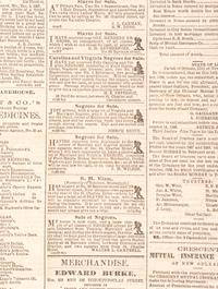 [NEW ORLEANS]. Extensive collection of 200+ New Orleans newspapers dating from the 19th century.