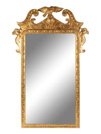 A Pair of George I Style Giltwood Mirrors — 19TH CENTURY