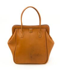 Hermès Natural Equestrian Leather Tote, 2013 14" H x 12"- 17" W x 5.5" D; Handle drop: 7"