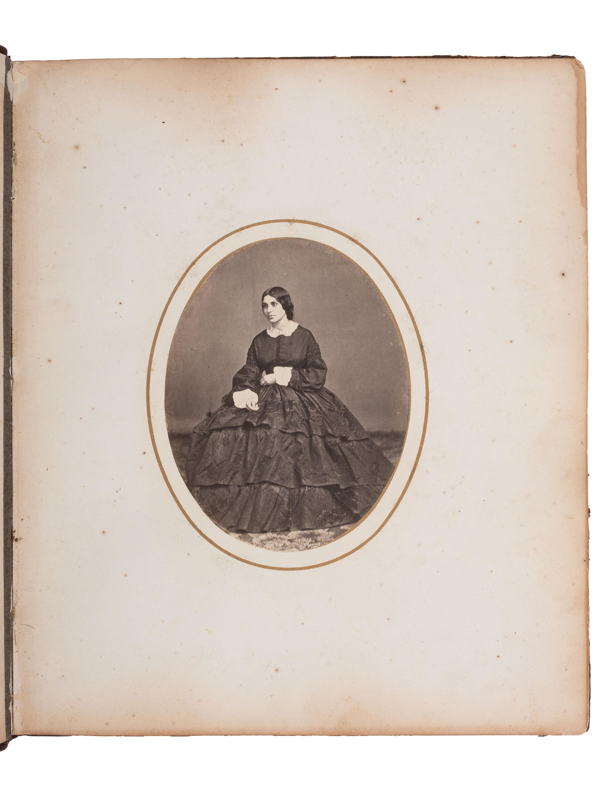Photo-Illustrated Books & Photography Albums Souvenir of Rutgers Female Institute. Class of 1860 . A keepsake from New York City's first female college containing photographs of female students.