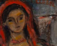 Girl in a Red Babushka , c. 1959