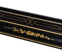 A Regency Style Black-Painted Canopy Bed