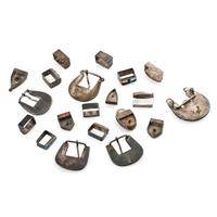 Group of Zuni Channel and Mosaic Inlay Ranger Sets