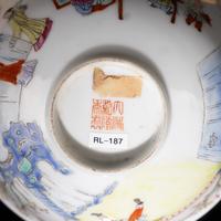 A Pair of Chinese Famille Rose 'Romance of the Western Chamber' Porcelain Bowls, 19th Century — 清晚期 粉彩西廂圖碗一對