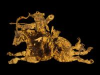 A Gold 'Equestrian' Ornament