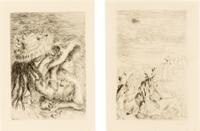 A Pair of Etchings ( Sur la Plage à Berneval, ca. 1892 and Le chapeau épinglé , ca. 1894)