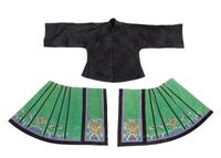 Three Embroidered Silk Textiles