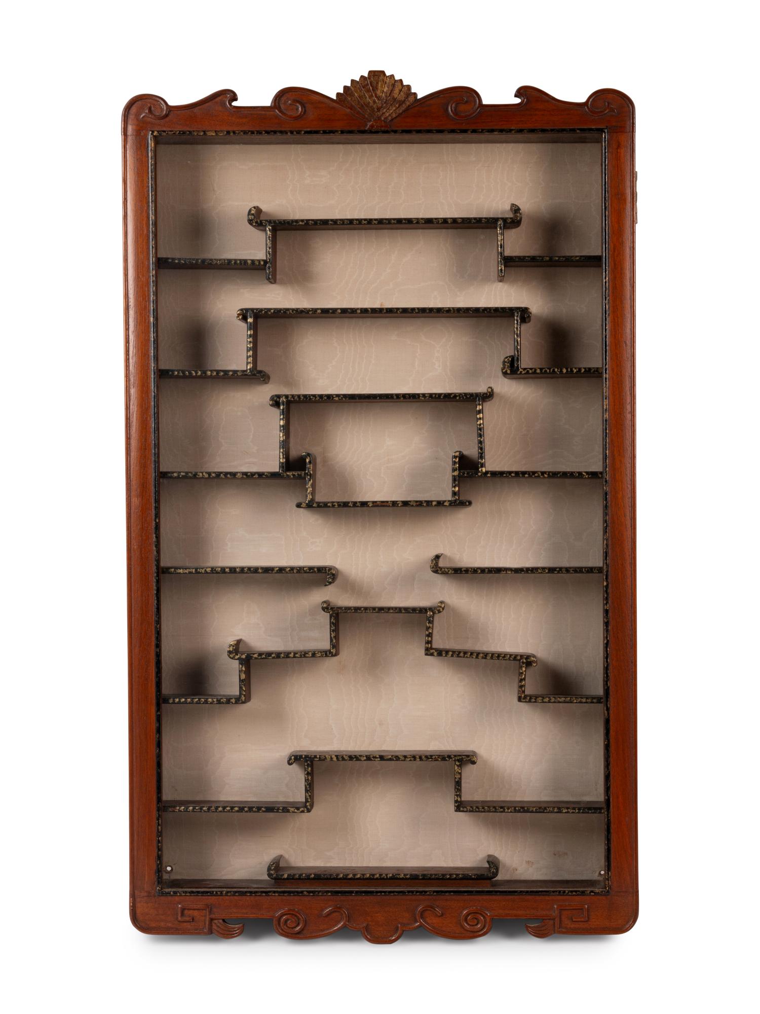 A Chinese Hardwood Displaying Cabinet