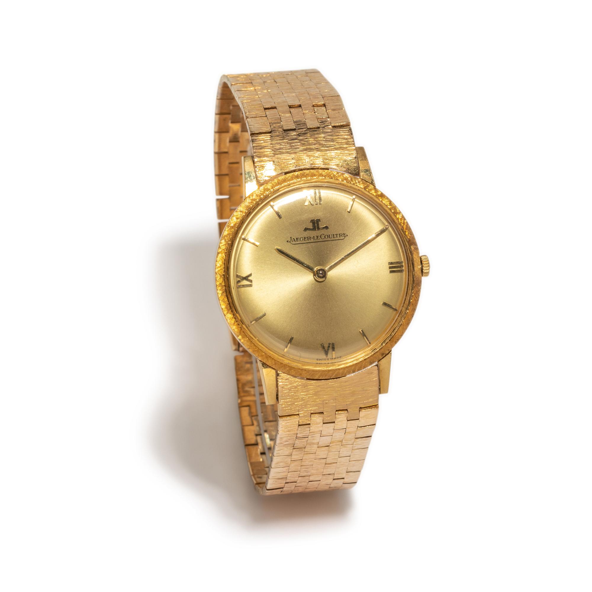 JAEGER-LECOULTRE, 18K YELLOW GOLD WATCH
