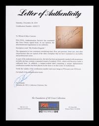 A Jesse Owens Signed Autograph Blackthink My Life as a Black Man and White Man Book (PSA Authentic),