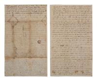 [AMERICANA]. 2 letters to Mr. R.H. Ward of Glasgow, KY, one discussing "Iowa Mobocracy."