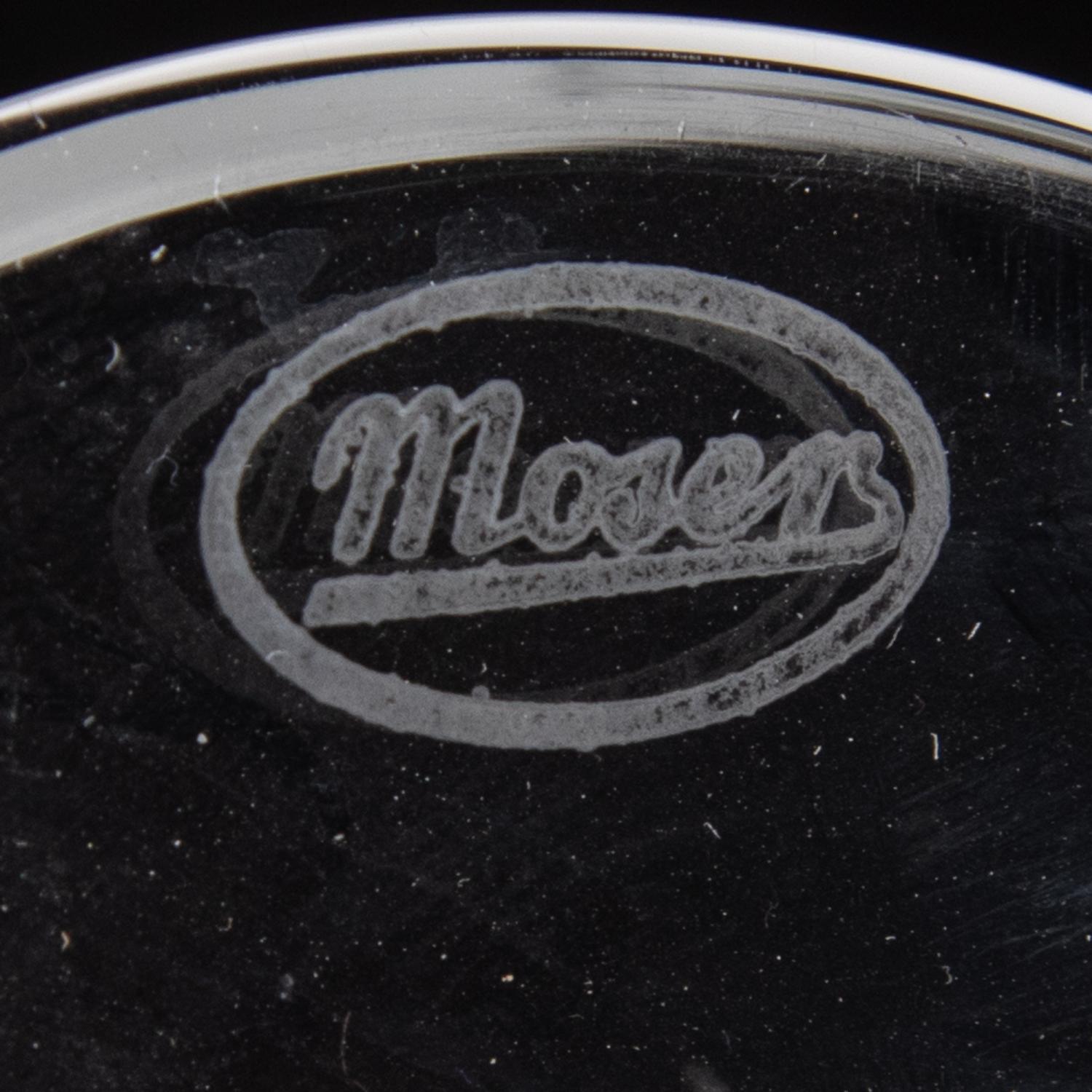 A Moser Gilt Decorated Cut-Glass Stemware Service
