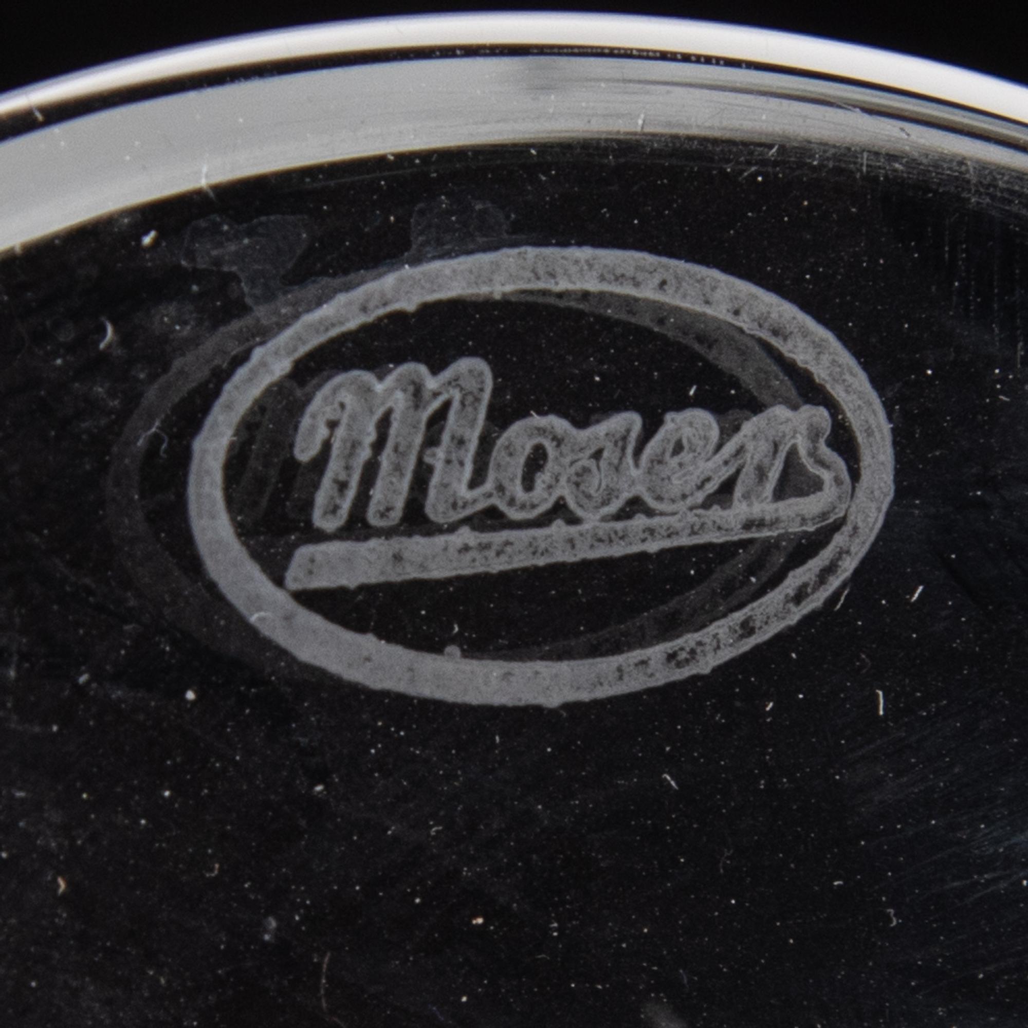 A Moser Gilt Decorated Cut-Glass Stemware Service
