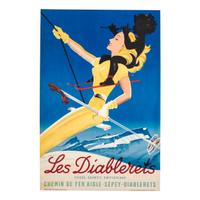 [TRAVEL POSTERS]. PEIKERT, Martin. Les Diablerets. Switzerland: Klausfelder S.A. Vevey, [ca 1940s].