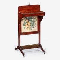 A Regency Mahogany Fire Screen Writing Table John Taylor, early 19th century