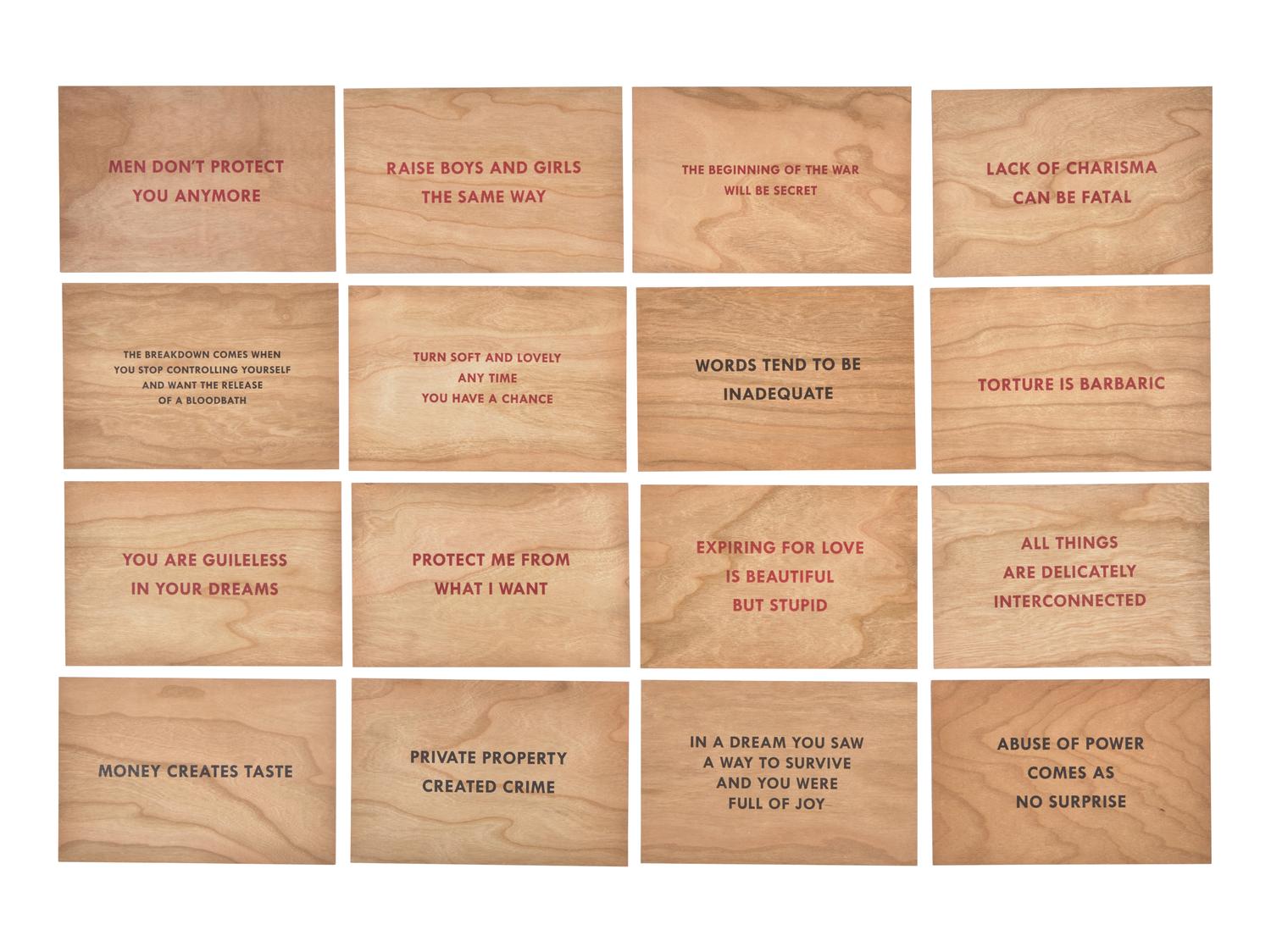Truism Postcards (Set of 16), 1994; printed later