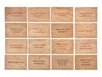 Truism Postcards (Set of 16), 1994; printed later