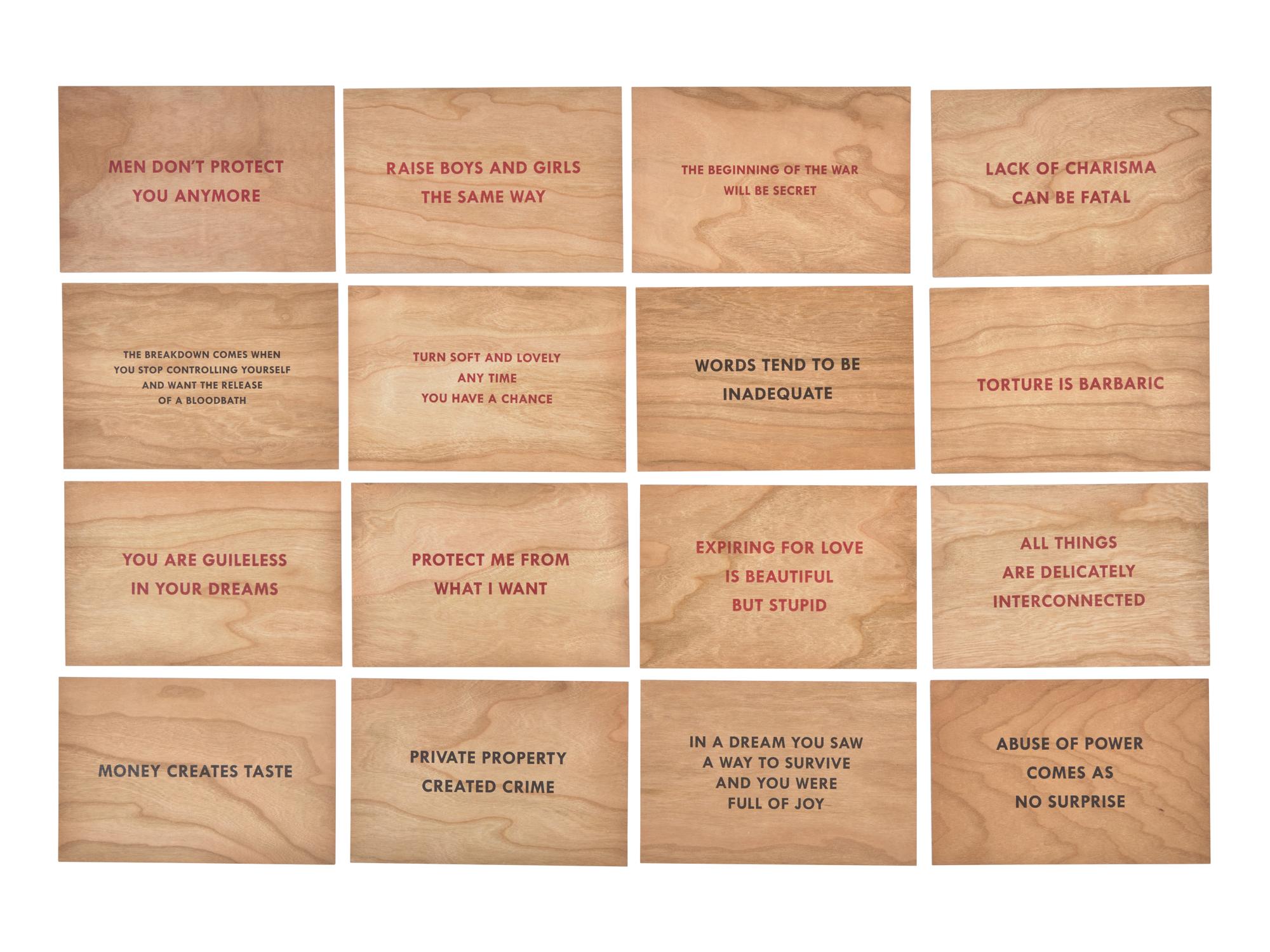 Truism Postcards (Set of 16), 1994; printed later