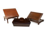 A Group of Three English Mahogany Articles — 19TH CENTURY
