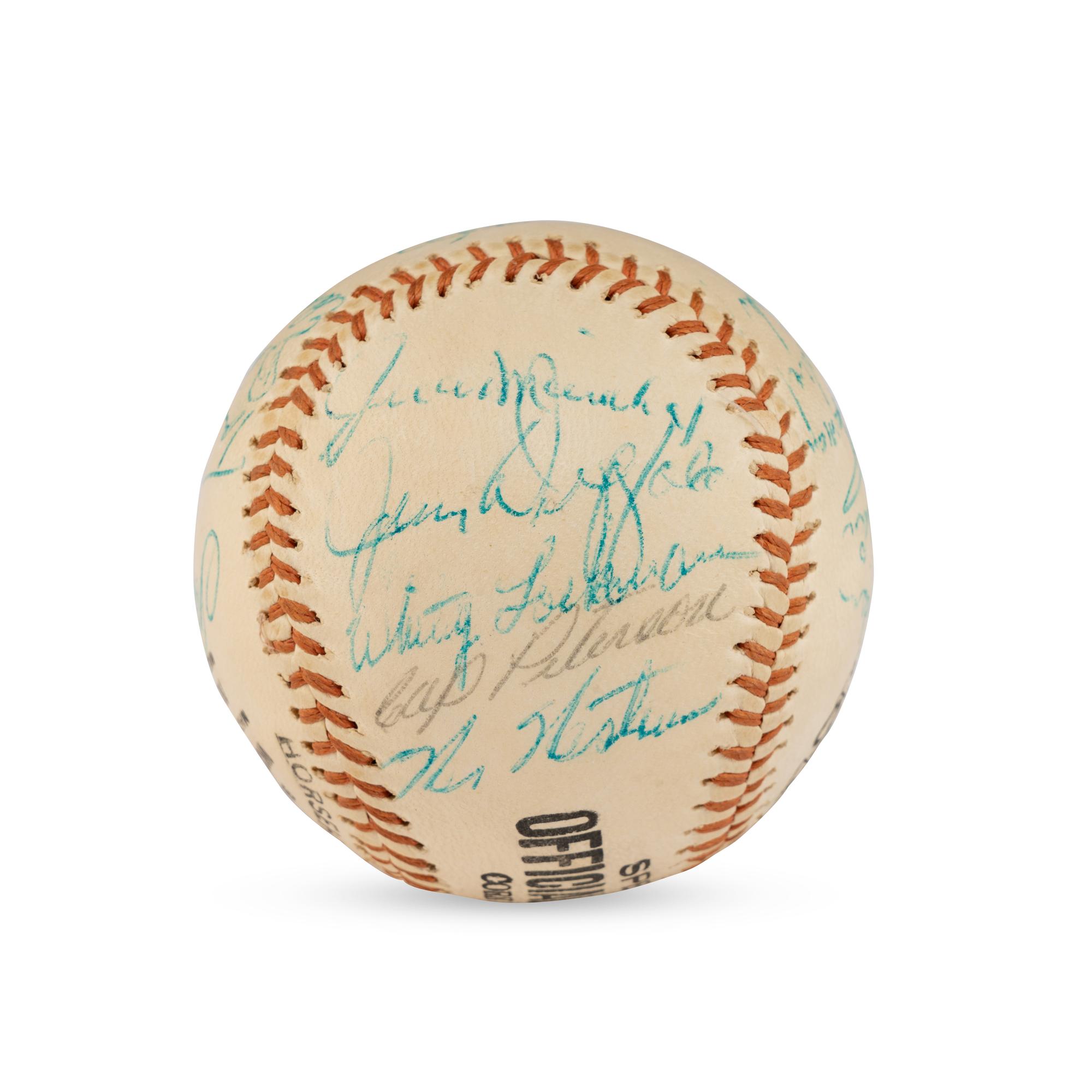 A 1963 San Francisco Giants Team Signed Autograph Baseball (Beckett Authentication Services)