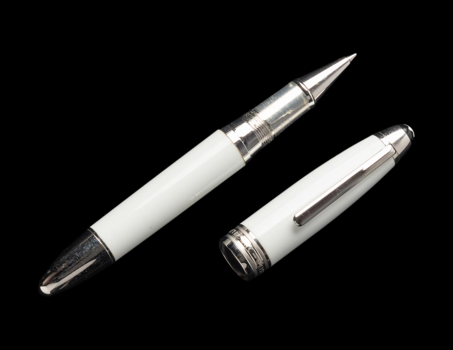 A Montblanc and Meissen Porcelain Special Edition Commemorative Pix Rollerball Pen