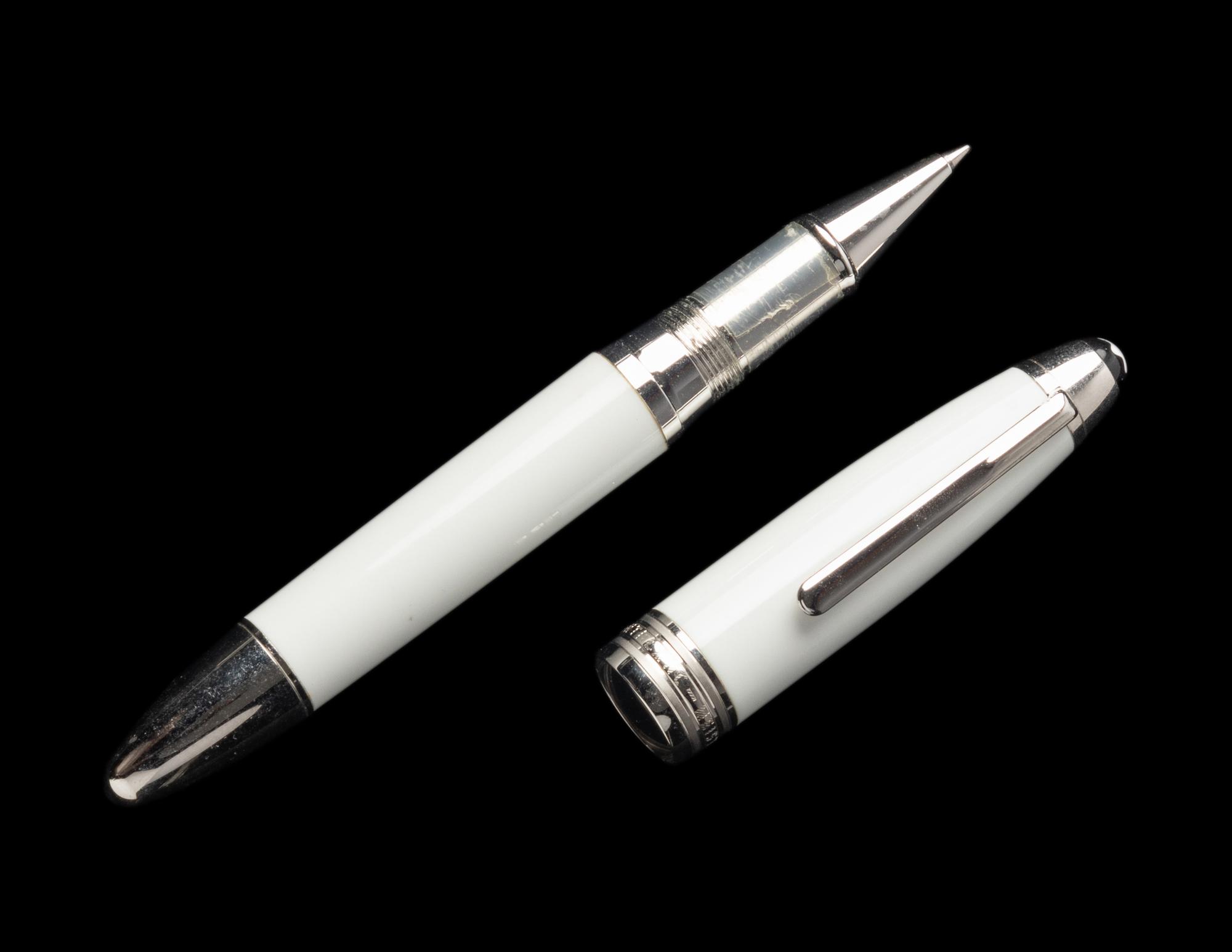 A Montblanc and Meissen Porcelain Special Edition Commemorative Pix Rollerball Pen