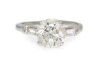 A Platinum and Diamond Ring, 3.30 dwts.