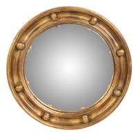 A Group of Four English Gilt Framed Bull's Eye Mirrors — 19TH/20TH CENTURY