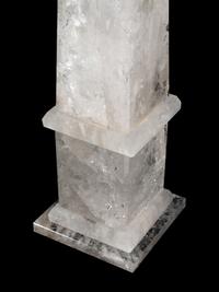 A Pair of Rock Crystal Obelisks